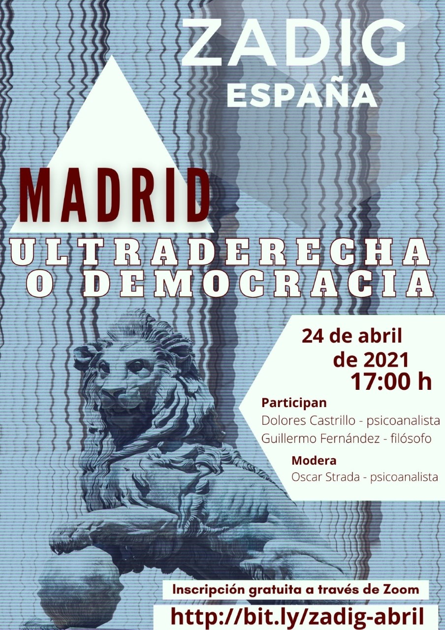 Conversación Zadig España “Ultraderecha o&nbsp;Democracia”